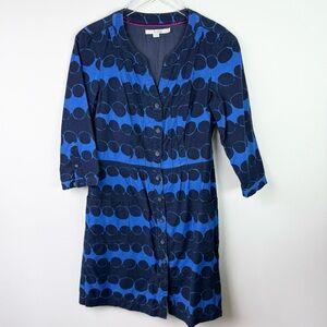 BODEN Blue Corduroy Shirt Dress